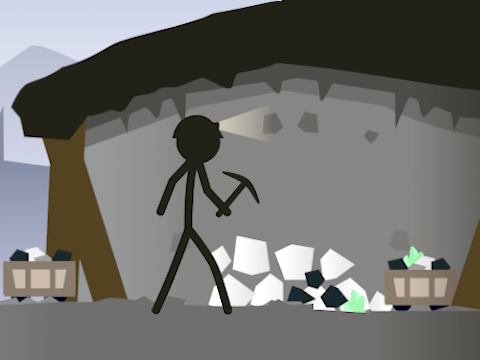 Játék Stickman bányászati szimulátor  online