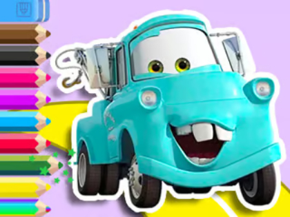 Játék Festőkönyv: Mater Cars  online