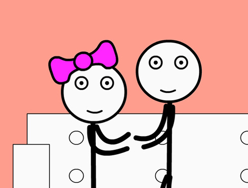 Játék Stickman börtön és szerelem  online