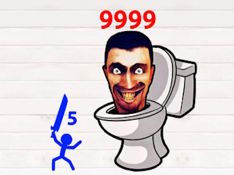 Játék Stickman Hero Skibidi torony védelme  online