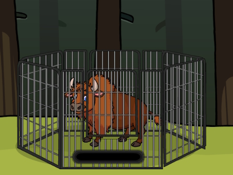 Játék Mentse meg a bölényt Cage -ból  online