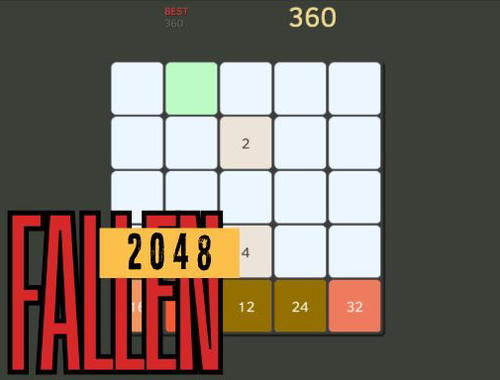 Játék Bukott 2048  online