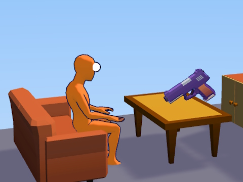 Játék Ragdoll Gun Shooter: Cannon Spinner játszótér  online