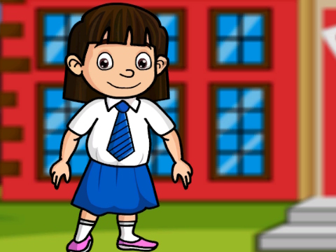 Játék Mentse meg a kislányt az iskolából  online