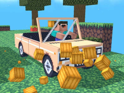 Játék Noob: obby egy autóban  online