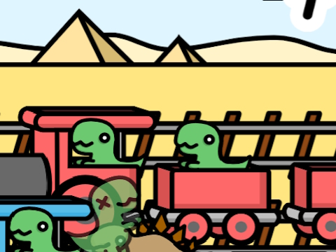 Játék Vasúti dino  online