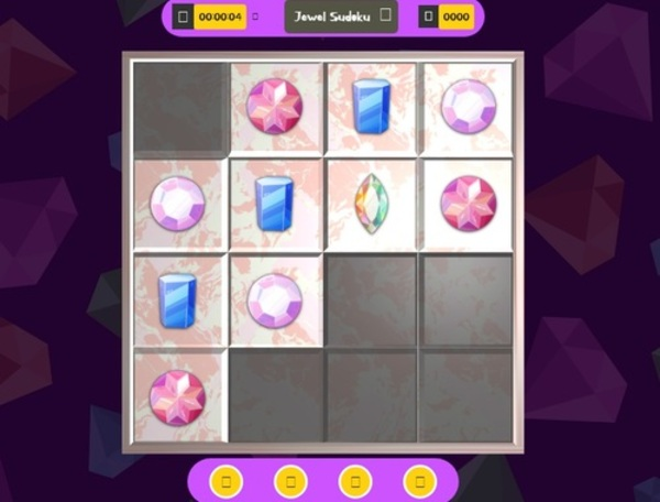 Játék 3D ékszer sudoku  online