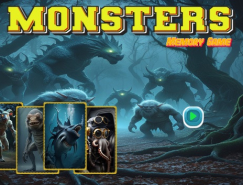 Játék Monsters memóriajáték  online