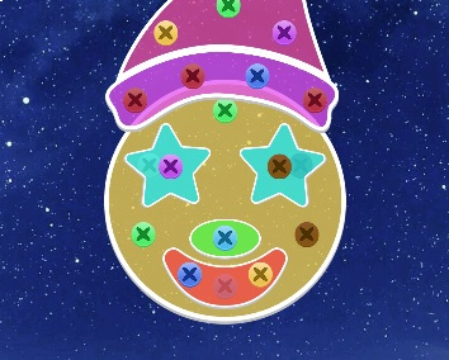 Játék Anyák és csavarok fa csavaros puzzle  online