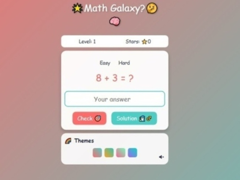 Játék Matematikai galaxis  online