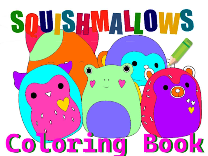 Játék Squishmallow kifestőkönyv online