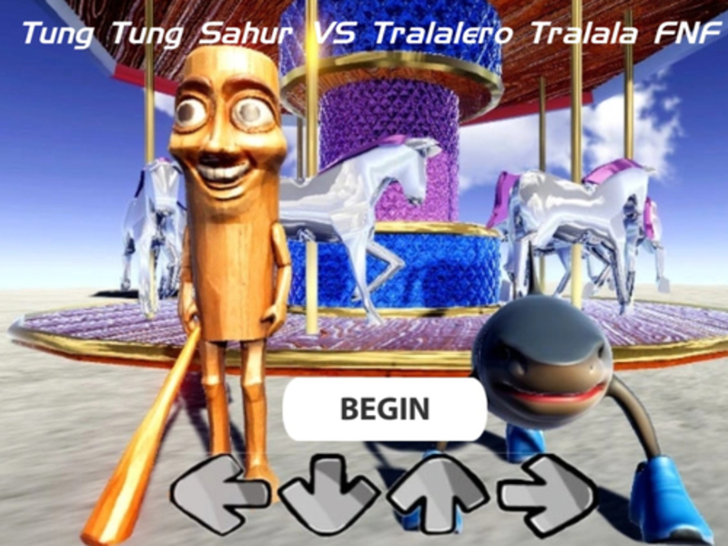 Játék Tung Tung Sahur vs Tralalero Tralala FNF online