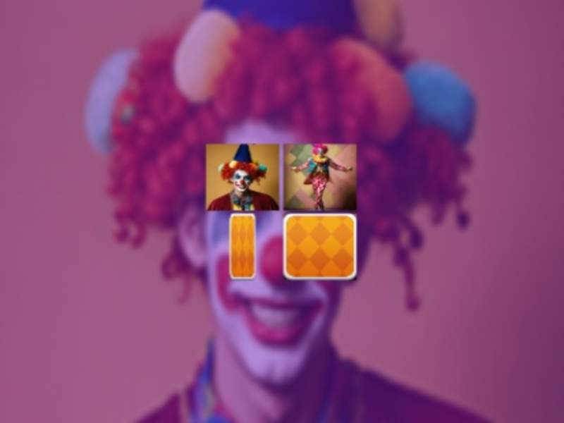 Játék Bohóc memória mérkőzés online