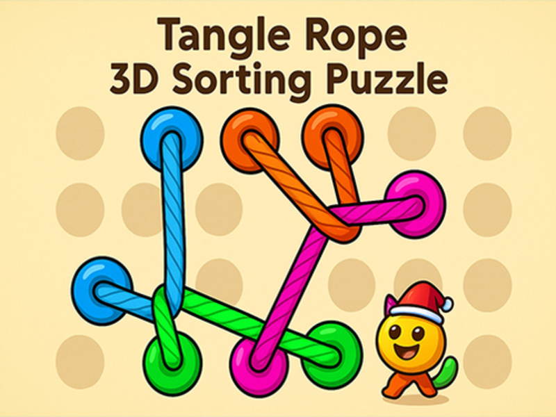Játék Hazel kusza kötél 3D: A puzzle válogatása online