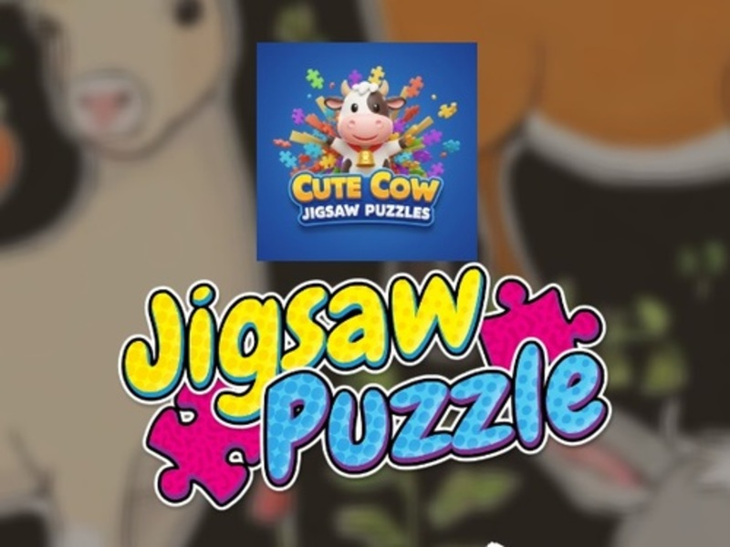 Játék Aranyos tehén kirakós rejtvények online