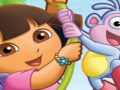 Játék Puzzle Fun Dora csizmával  online