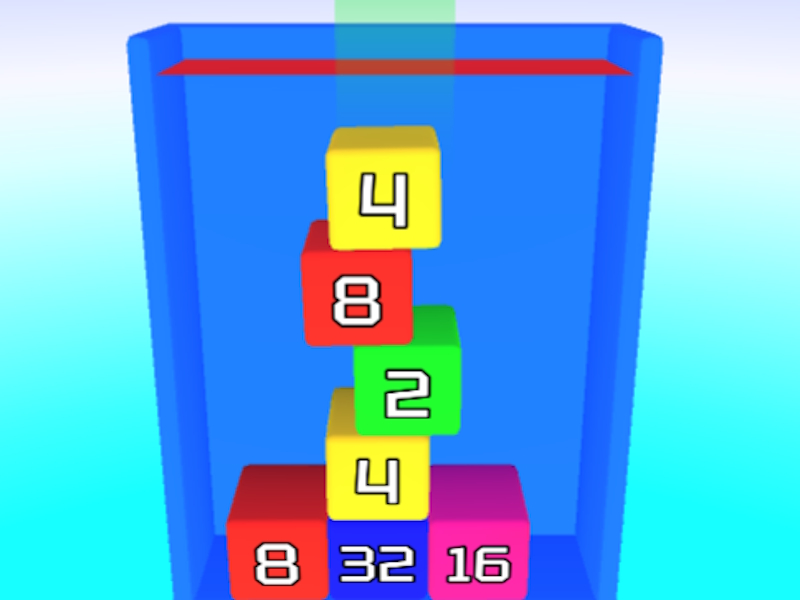 Játék 2048 3D: Egyesítse a kockákat online