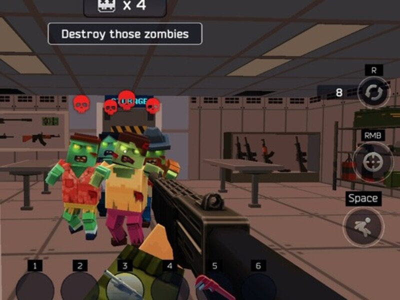 Játék Pixel harci: A zombik sztrájkolnak online