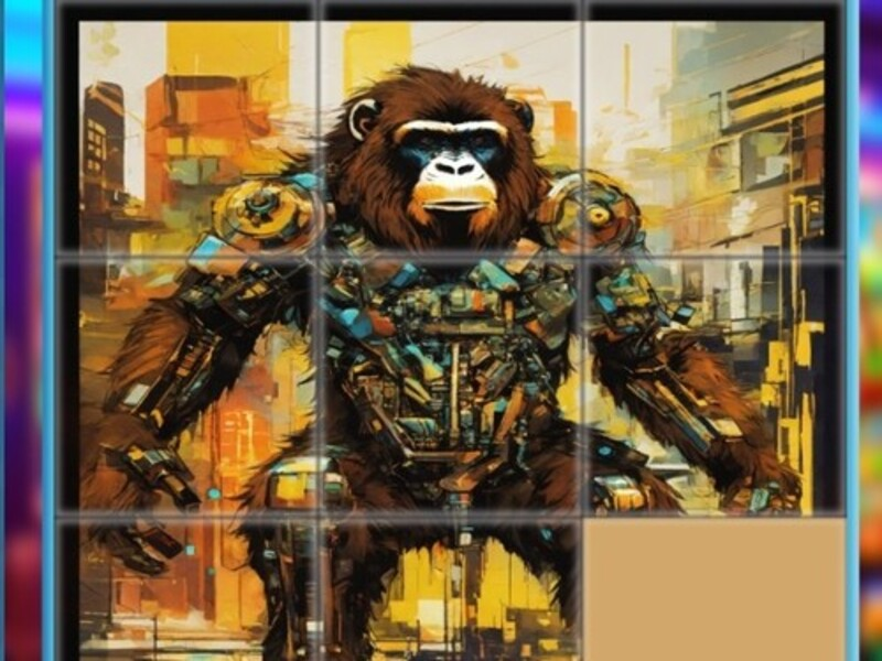 Játék Gorilla csúszó rejtvények online