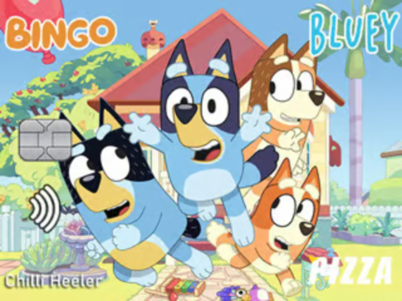 Játék Jigsaw puzzle: Bluey hitelkártya online
