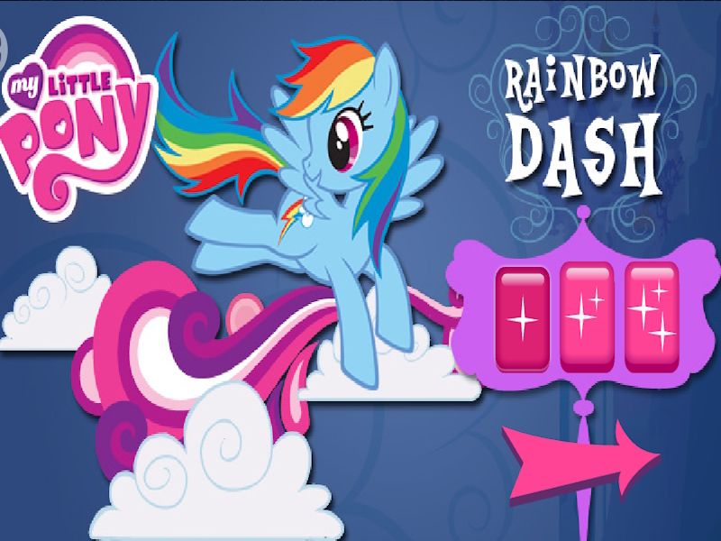 Játék A Rainbow Dash Cloud Bump online