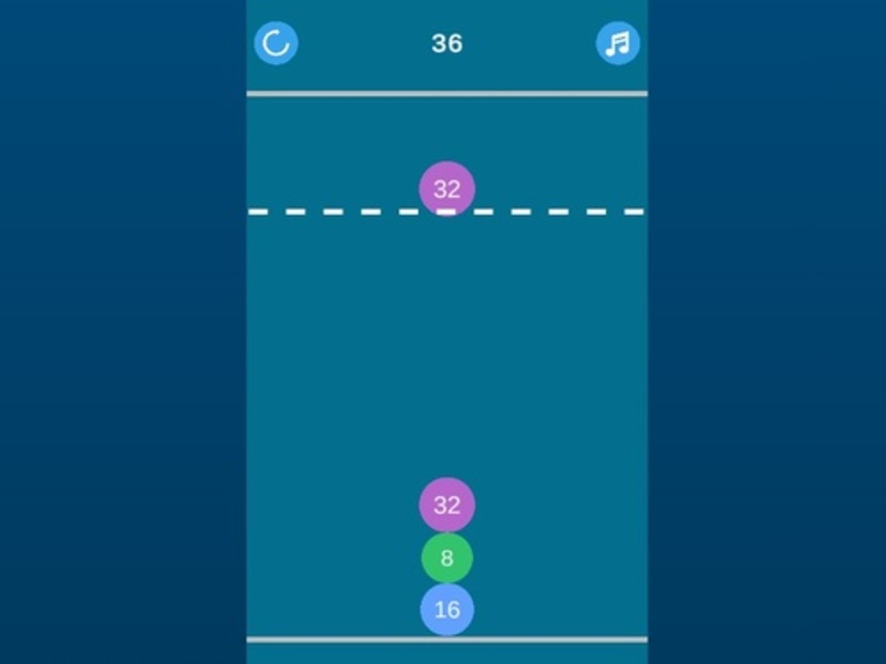 Játék 2048 Merge online