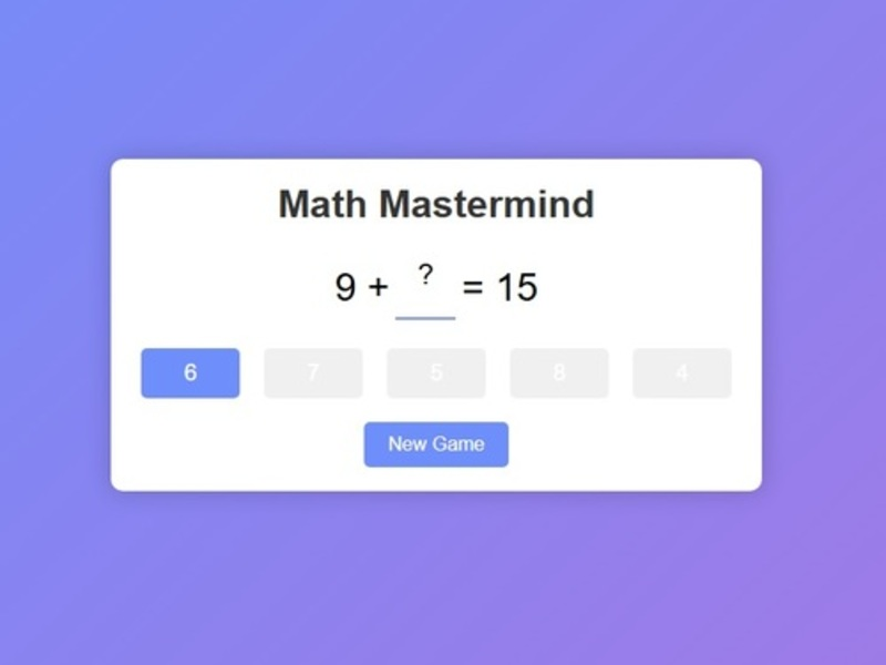 Játék Matematikai mester online