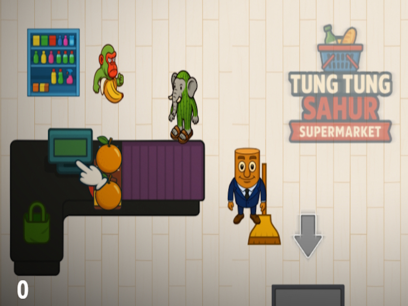 Játék Tung Tung Sahur szupermarket online