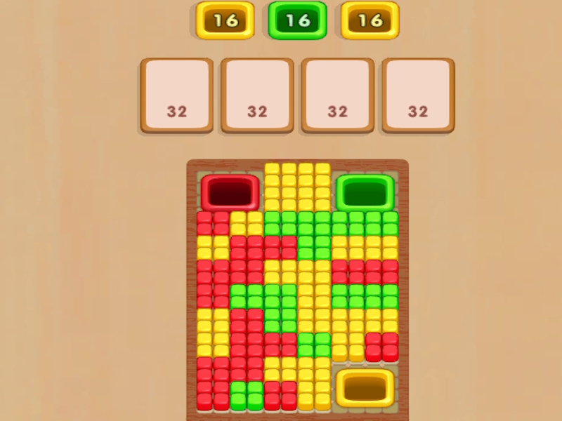 Játék Kocka a lyukas puzzle-hez online